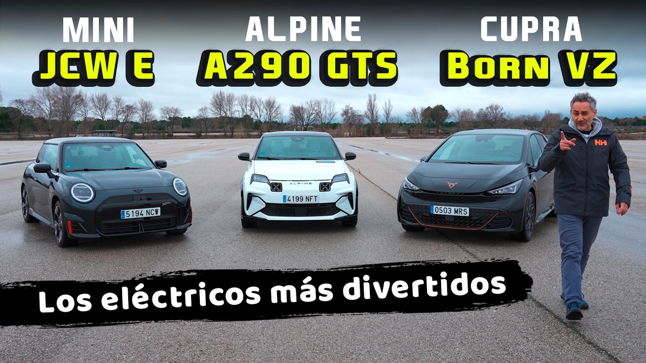 ¿Cuál es el MEJOR GTI Eléctrico? Alpine A290 GTS vs Mini JCW E vs Cupra Born VZ | Circuito y Consumo