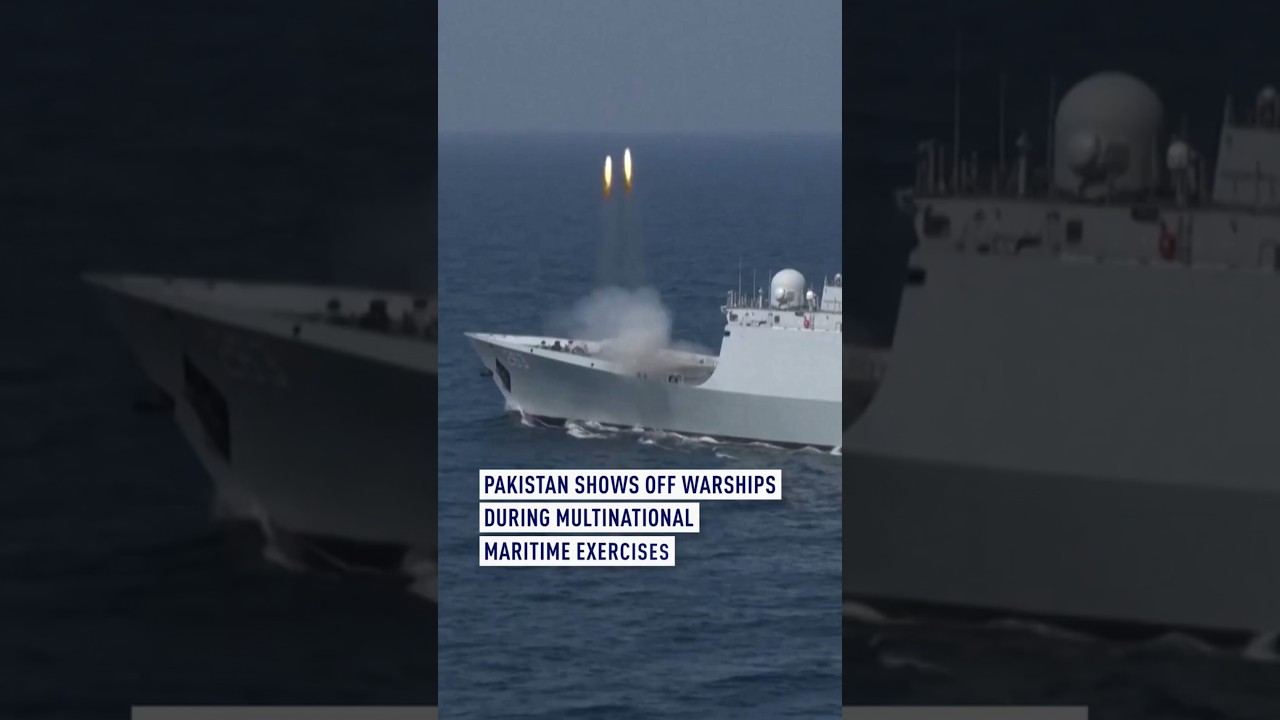 Pakistan shows off warships during multinational maritime exercises