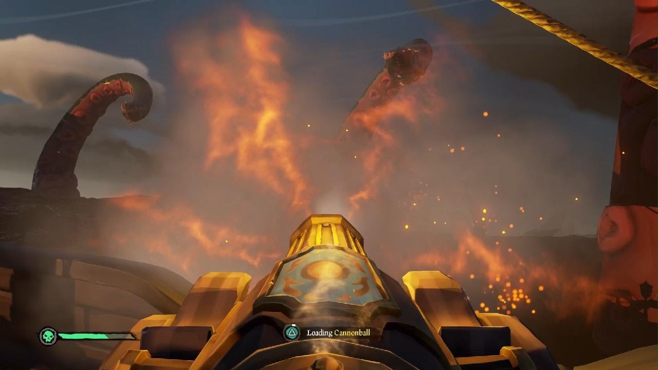 Sea Of Thieves Kraken fights with Legend and RhoniD