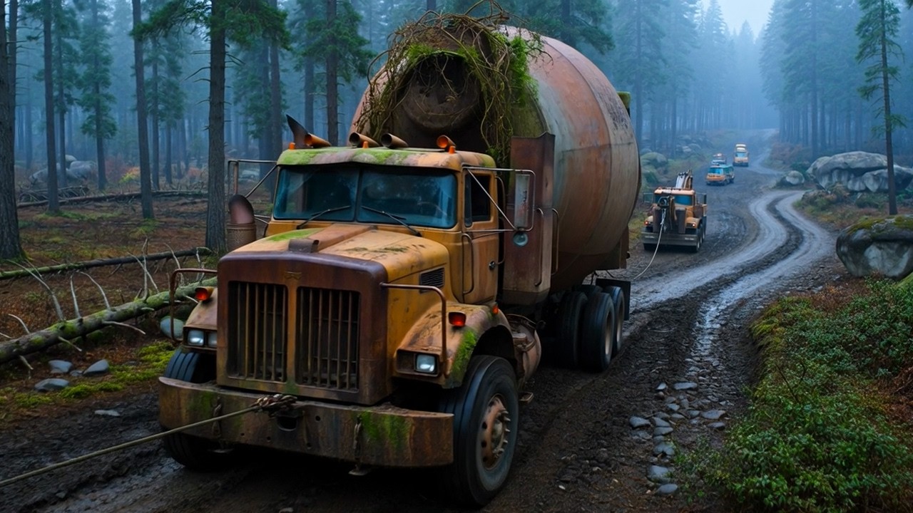 Restoring a Forgotten Cement Mixer Truck Abandoned in the Mountains for 12 Years| The entire process