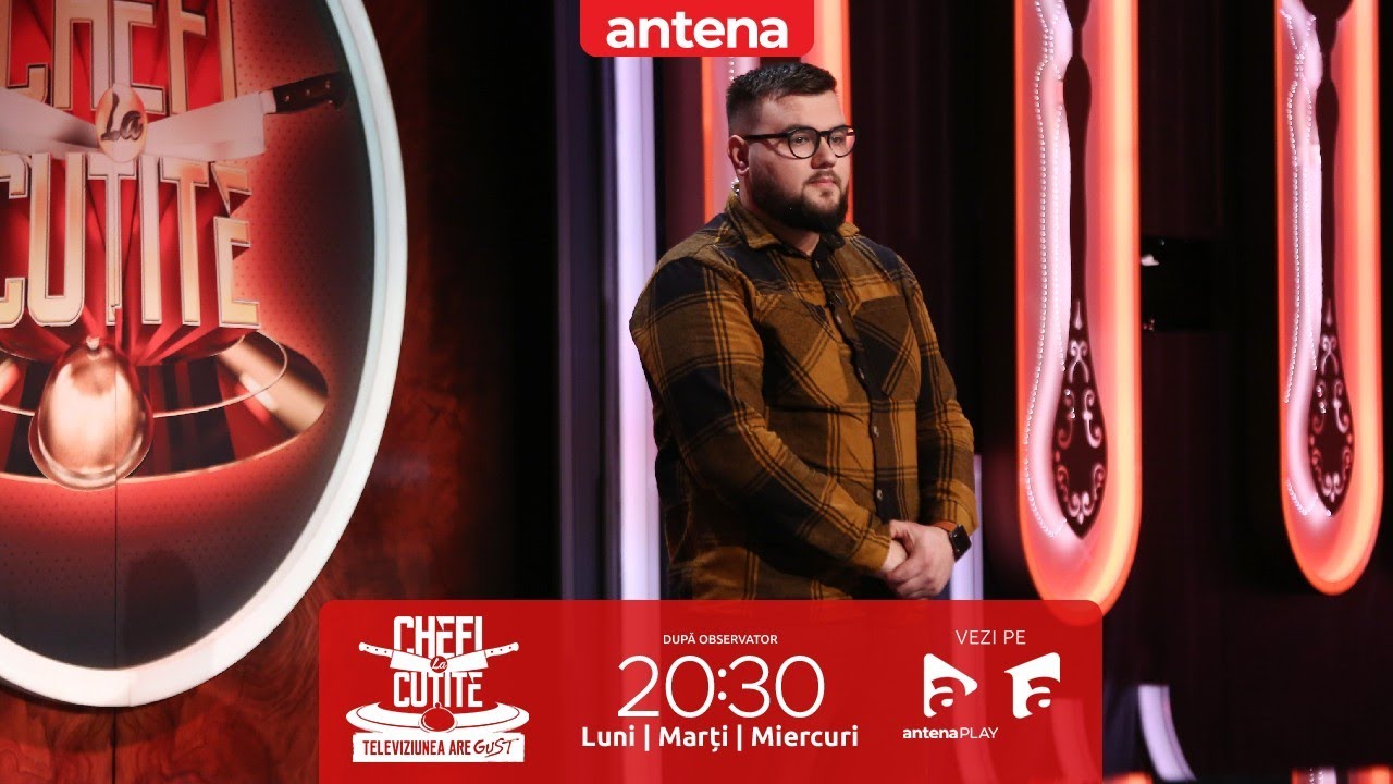 Cornel Humă a gătit Colțunași cu sos de smântână și ciocolată la Chefi la cuțite