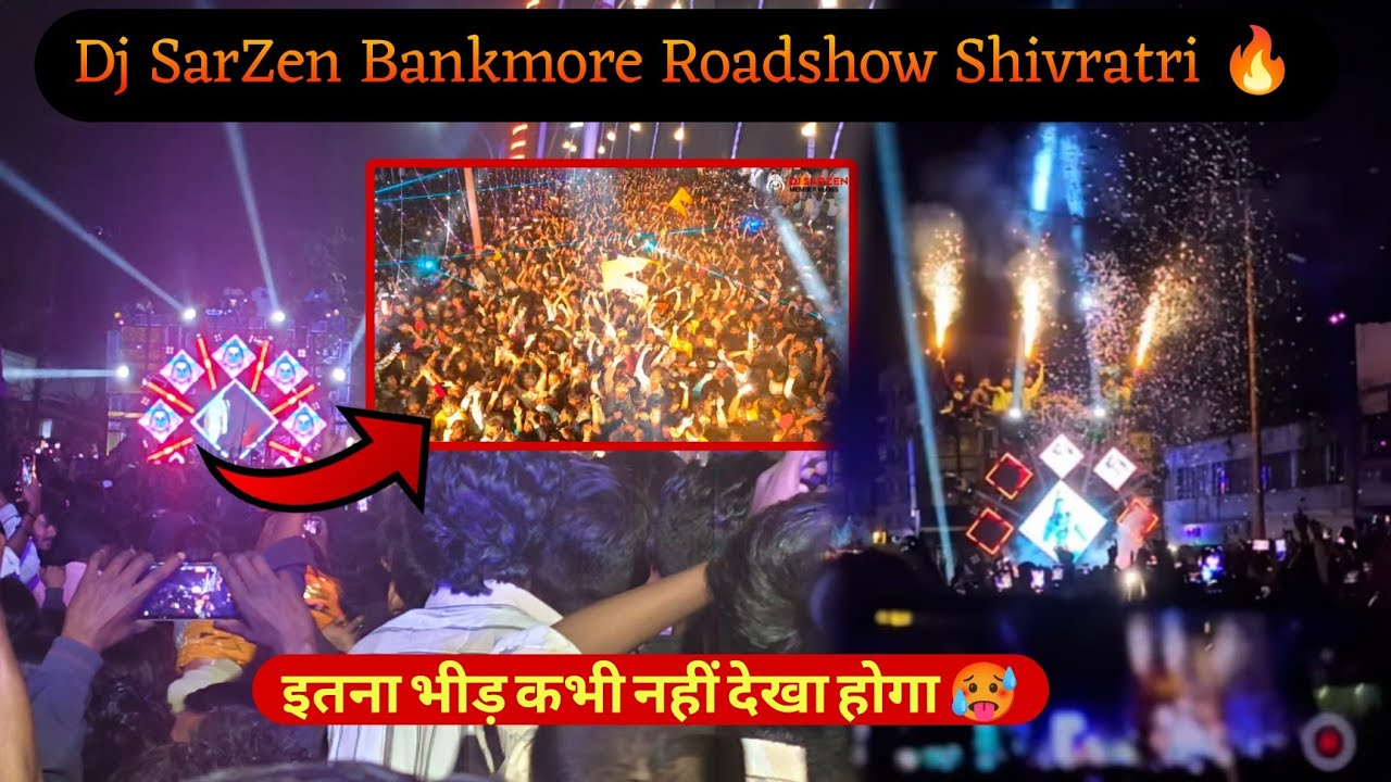 Dj Sarzen Bankmore Shivratri Night View And Lighting Roadshow 🔥 || Clatter Vishal Vlogs 