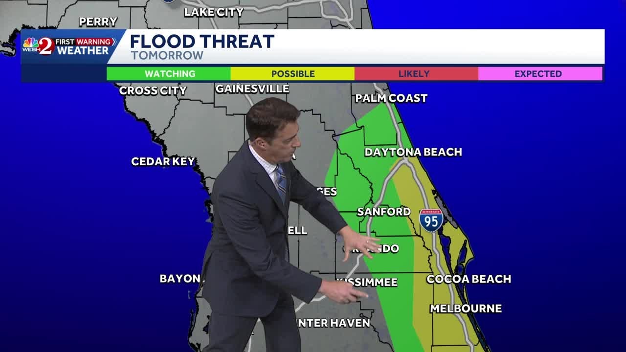 Impact Weather: Heavy rain could cause flooding in parts of Central Florida
