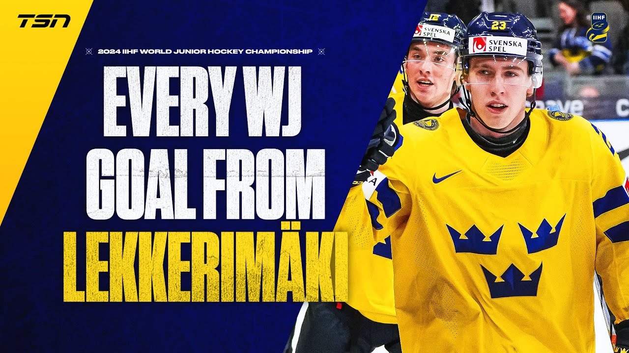 EVERY JONATHAN LEKKERIMAKI GOAL FROM THE 2024 WORLD JUNIOR CHAMPIONSHIP