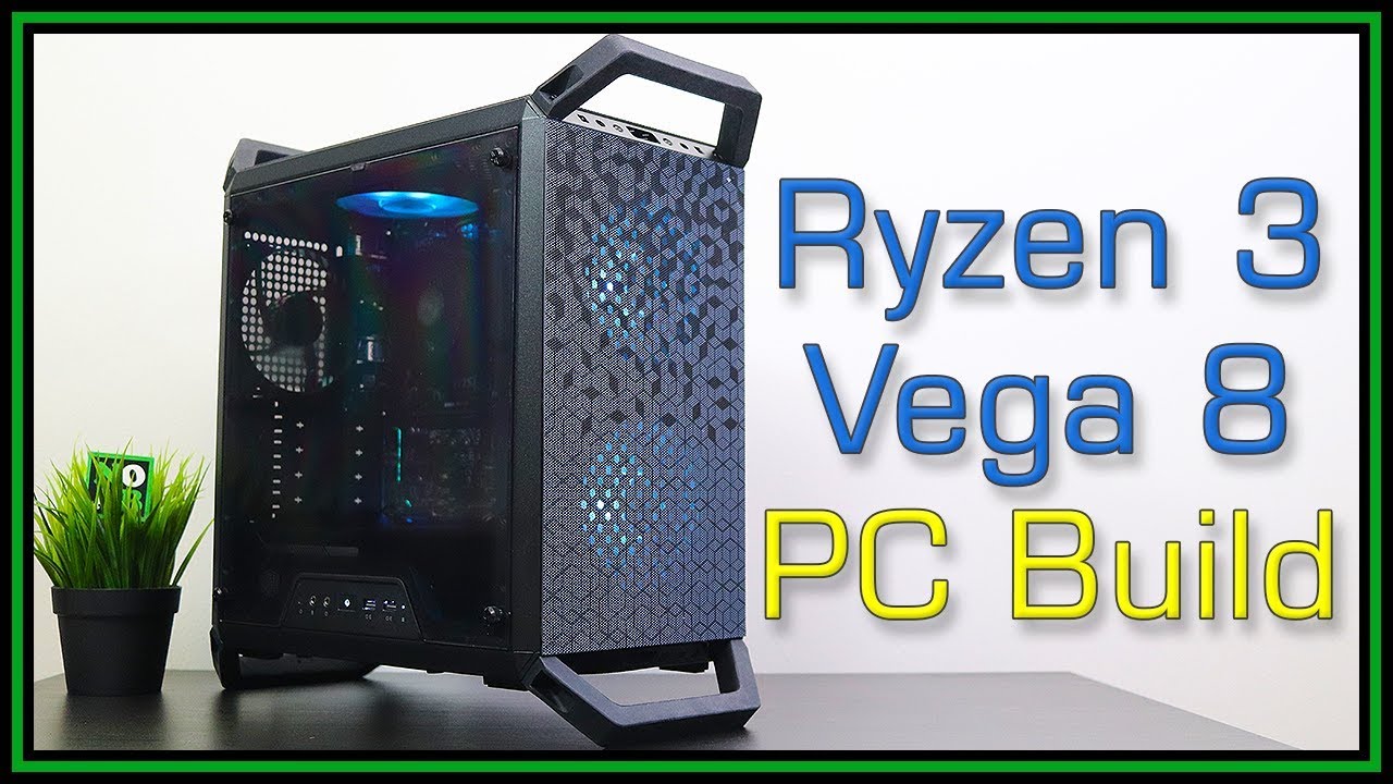 Сборка игрового ПК начального уровня за 400 долларов | Ryzen 2200g (тесты Fortnite, PUBG, Far Cry...