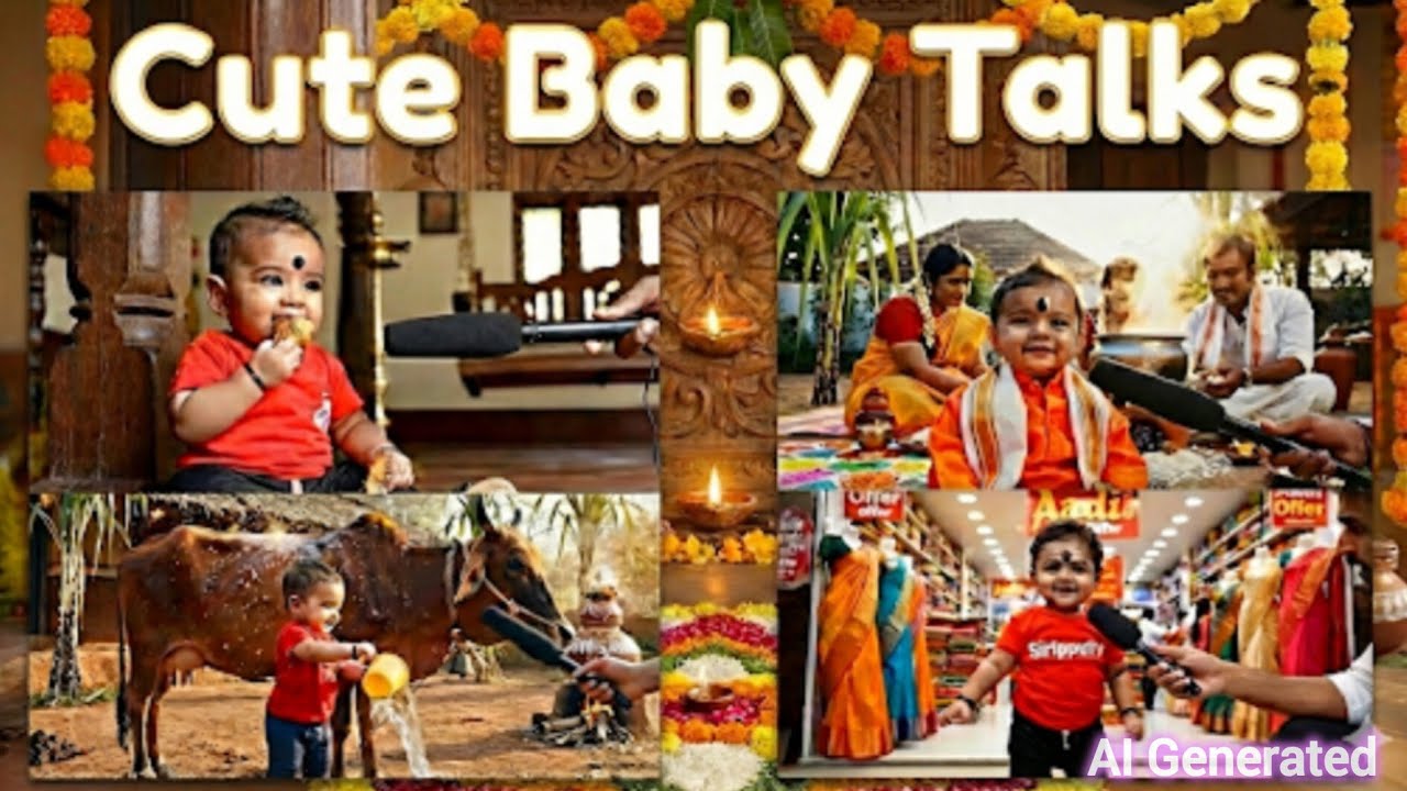குட்டி குழந்தைகளின் சேட்டைகள்-🤣 - AI Generated #babyvideos #babytalk #tamil #babyai #ai #siripputv