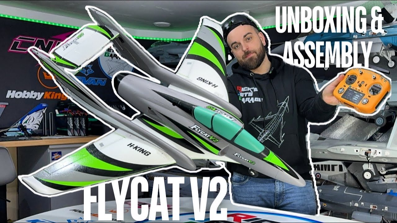 [New Release] H-King FLYCAT V2 (PNF) 70mm 6S EDF JET - UNBOXING & ASSEMBLY [4K60fps HDR]