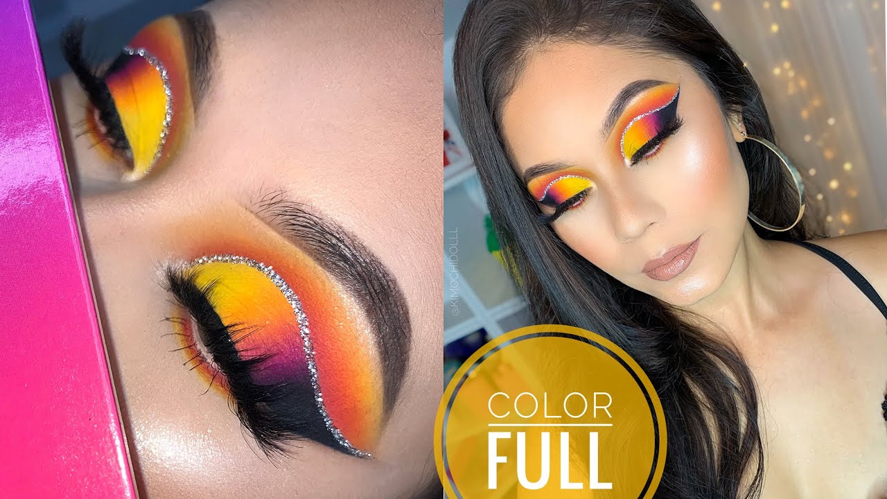 MAQUILLAJE FULL COLORS inspirado en james charles/delanci palette