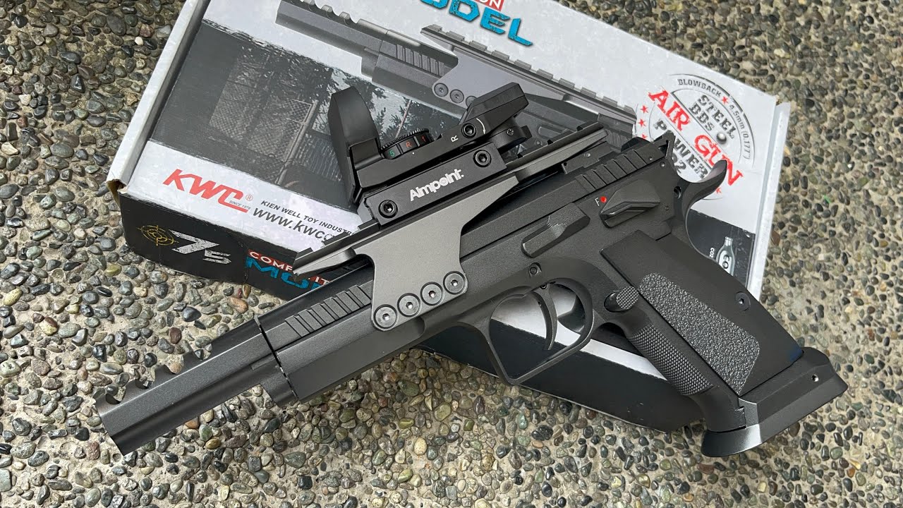 KWC Airgun 75 Competition Full Metal unboxing and testing