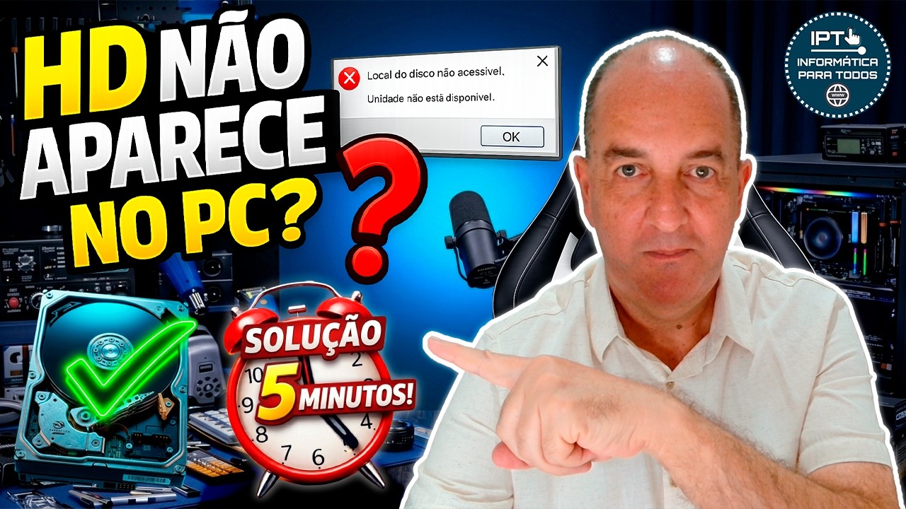 HD SUMIU DO PC? 5 DICAS QUE RESOLVEM!