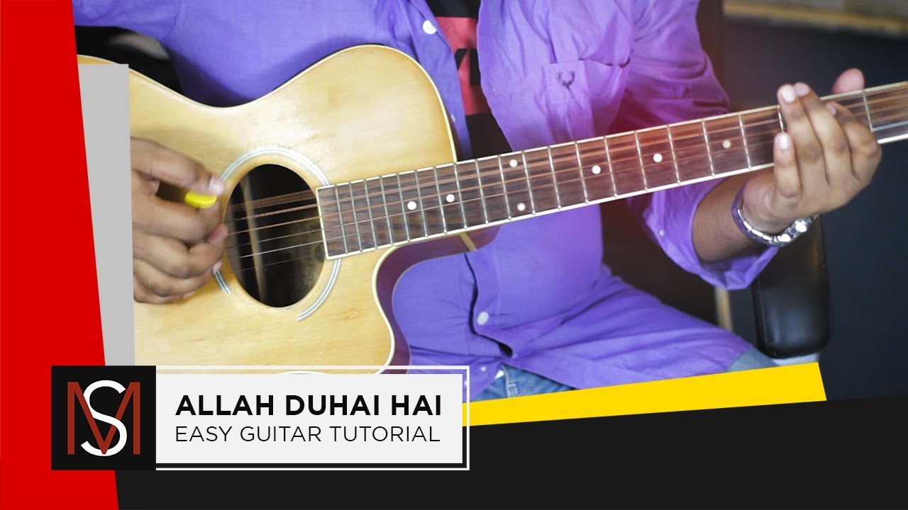 Allah Duhai Hai | Race Theme | EASY Guitar Tutorial | Beginners Guitar Lesson with ON-SCREEN TABS