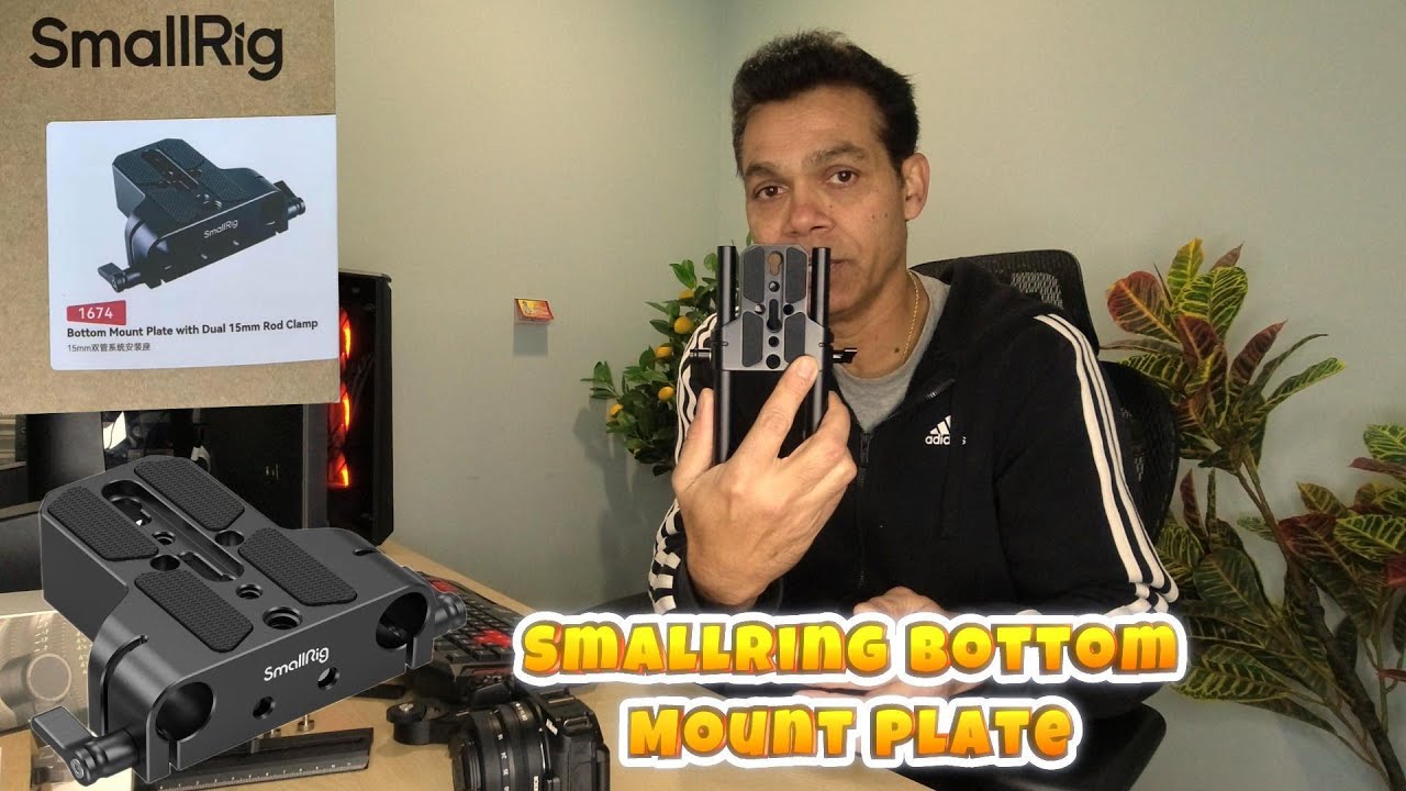 SmallRig Camera Base Plate with 15mm Rod Rail Clamp/SmallRig/12mm to 15mm Rod Clamp Adapter