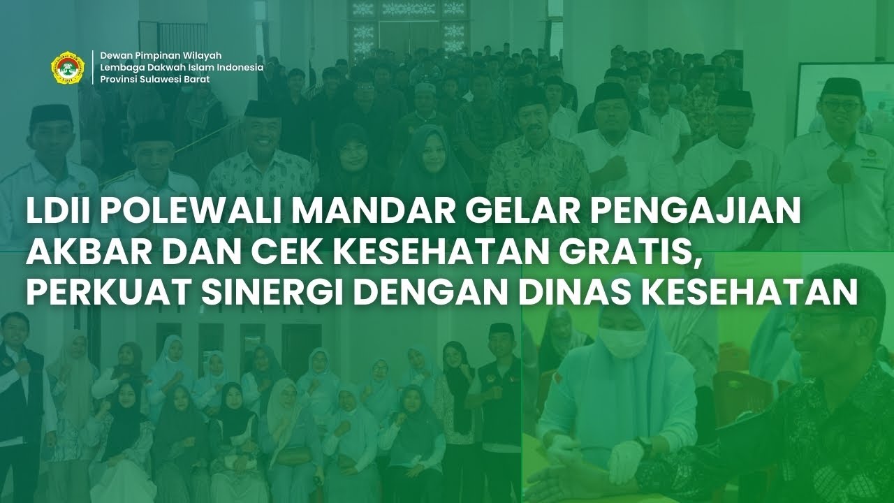 LDII Polman Gelar Pengajian Akbar dan Cek Kesehatan Gratis, Perkuat Sinergi dengan Dinkes