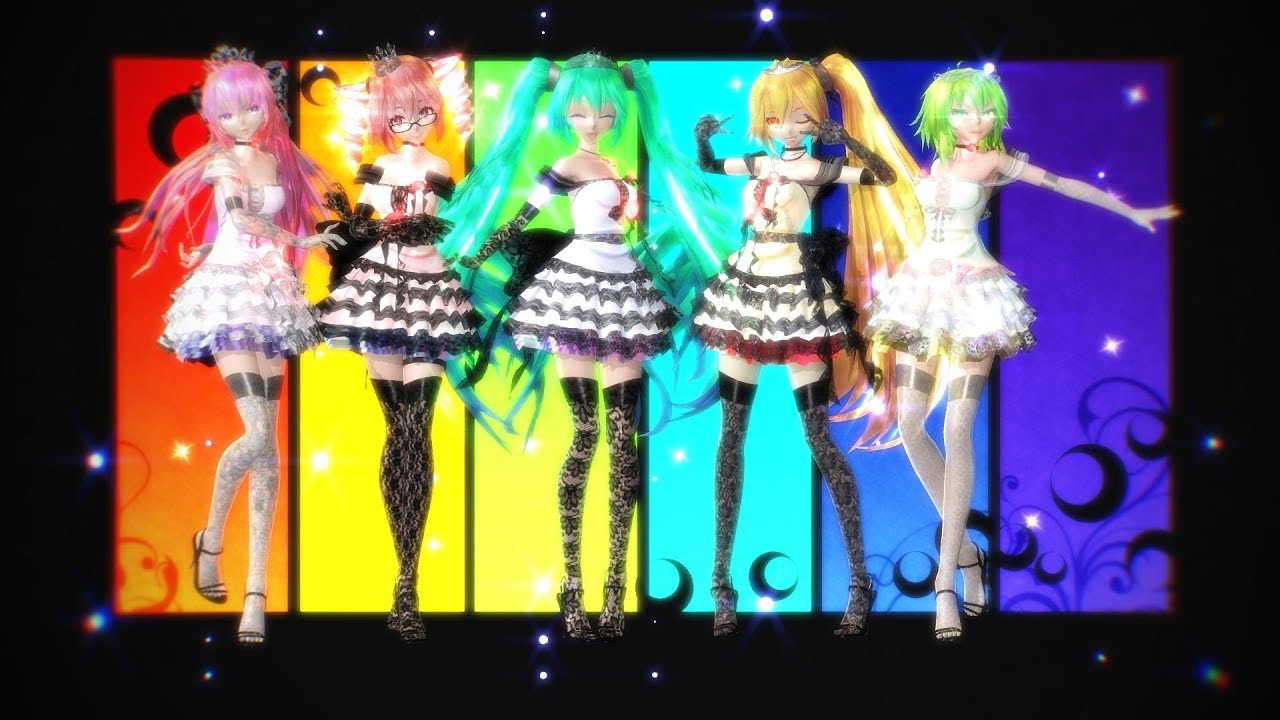 【MMD】 Megu Megu Fire Endless Night 【TDA Lace Dress (ver short)】 HD 720p
