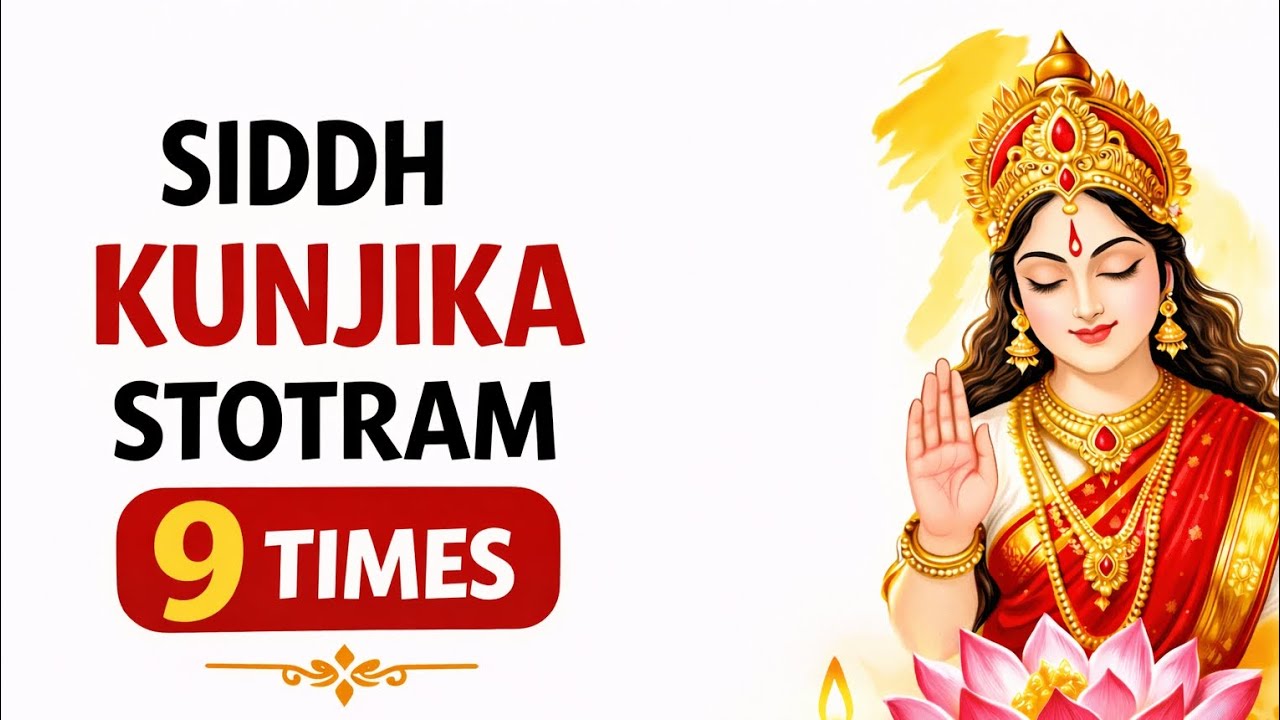 Siddh Kunjika Stotram 9 Times | Most Powerful Durga Stotram | Protection & Success