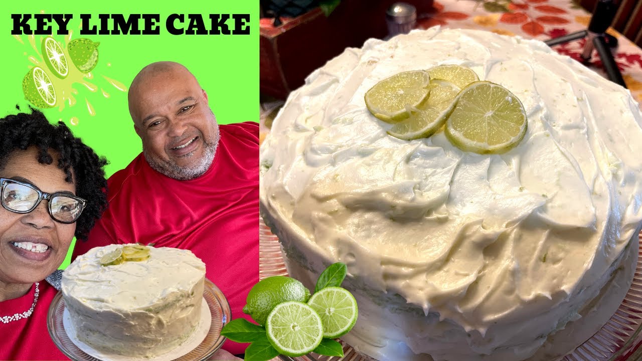KEY LIME CAKE🍋#homemade #goodeats #EricandTeresa #keylime