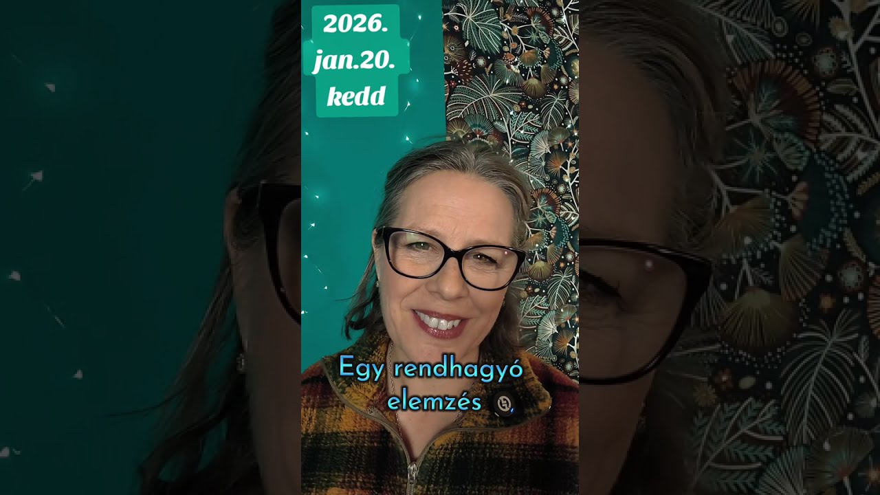 Egy rendhagyó elemzés 2026. Jan 20. Kedd.