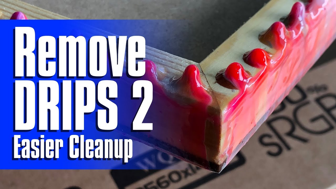 Очистка и удаление капель эпоксидной смолы Easy Resin Epoxy Drip 2 после затвердевания