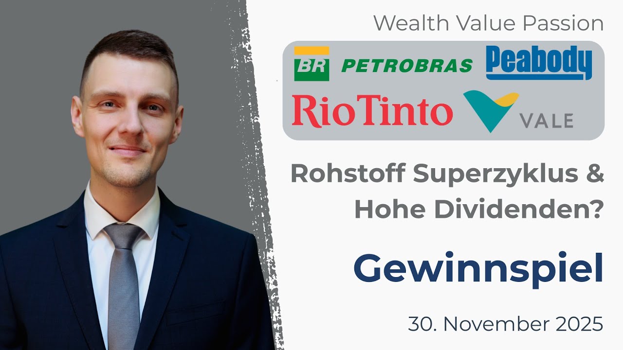 Rio Tinto Aktie, Vale Aktie, Petrobras Aktie, Rohstoff Superzyklus, Hohe Dividende, Gewinnspiel