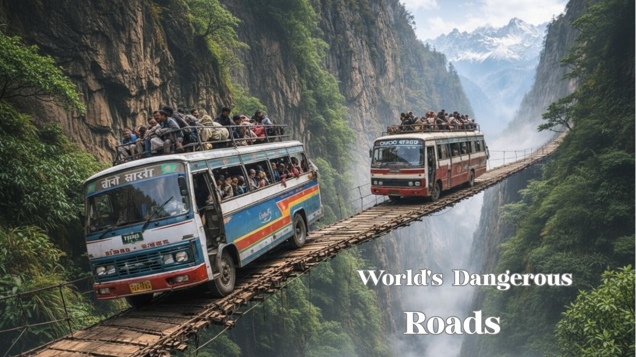 IMPOSSIBLE PLACES | World's Most Dangerous Roads One Wrong Turn Is Fatal