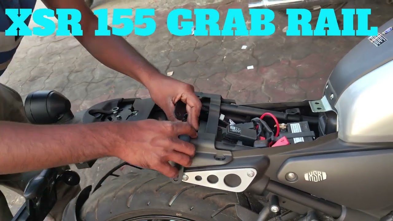 XSR 155 Grab rail installation #xsr155 #yamaha #automobile #bbsr #odisha #bike 