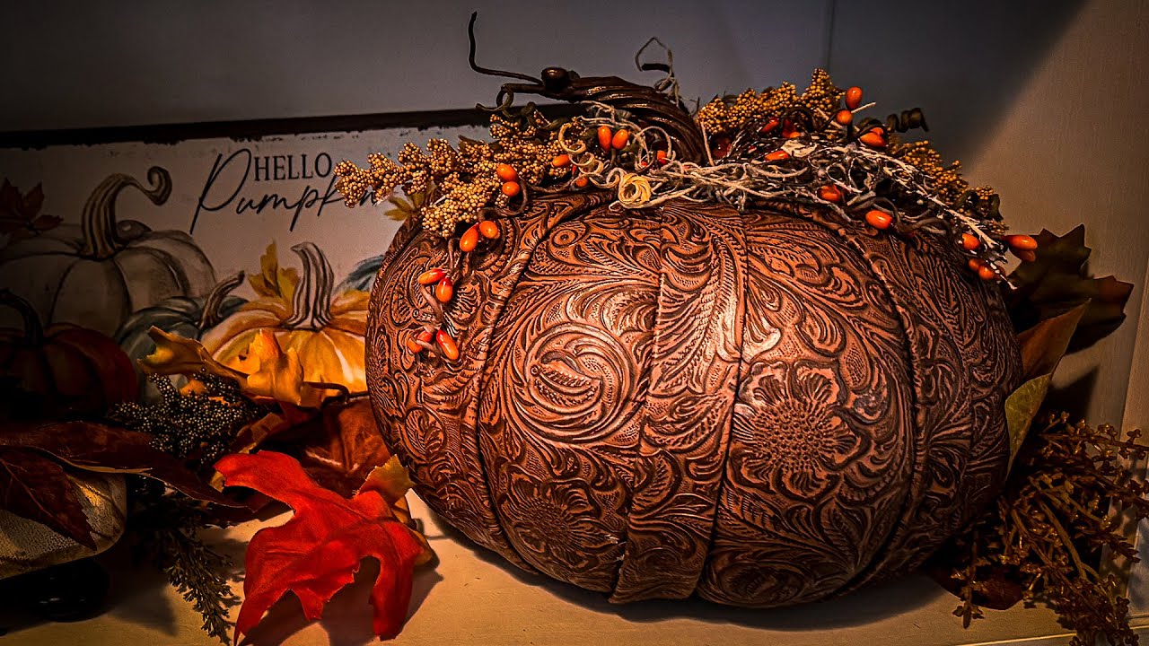 How to Make a Dollar Tree Pumpkin Look Amazing For Fall Decorating