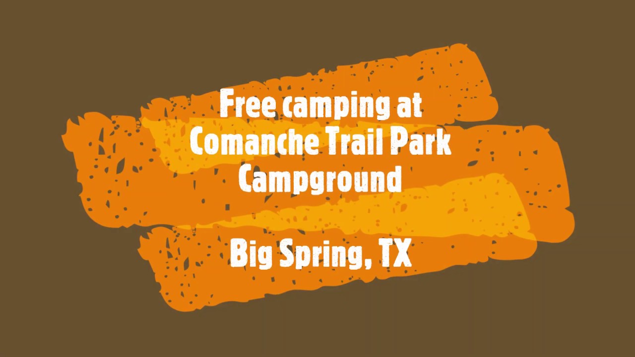 Free campground: Comanche Trail Park Campground (Big Spring, TX)