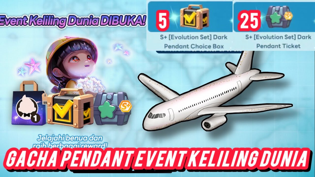 BONGKAR ISI PENDANT KELILING DUNIA BUKA 25 X - LINE LET’S GETRICH