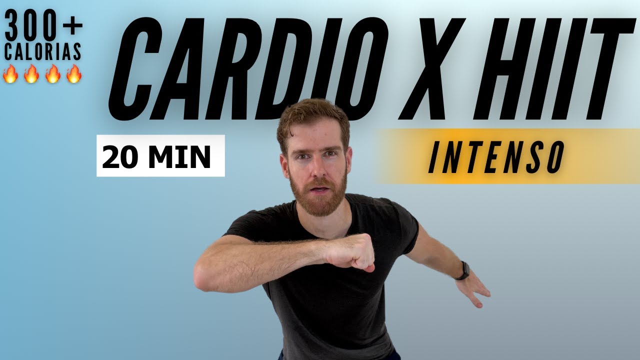 TREINO CARDIO HIIT INTENSO DE 20 MIN - TODO EM PÉ - Corpo inteiro, sem equipamentos, sem repetições