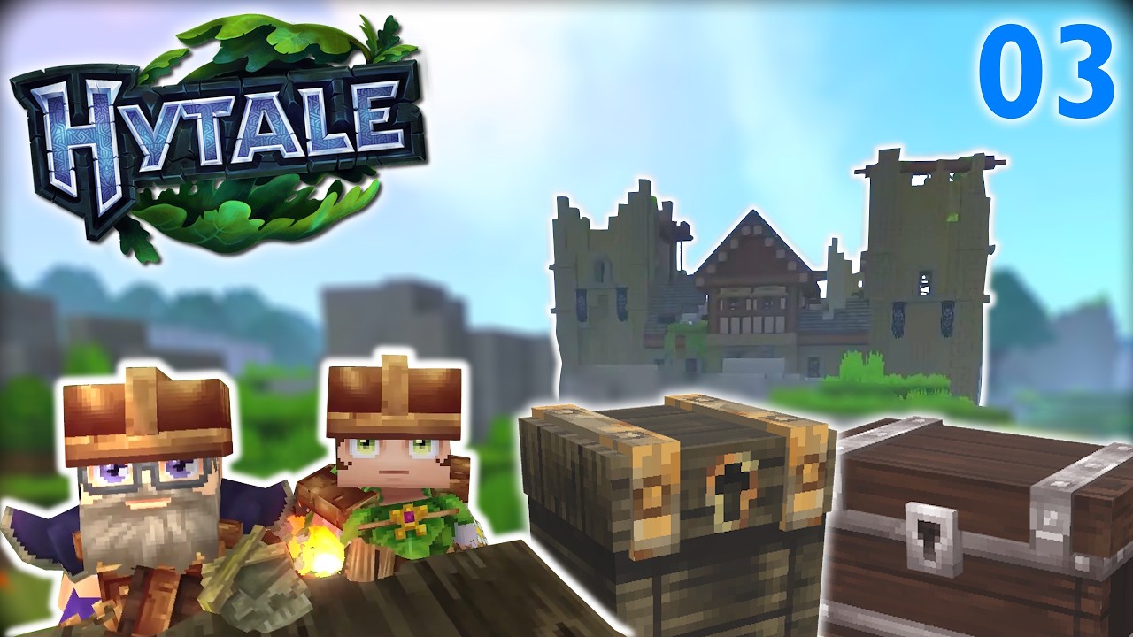 Kleine Höhlentour und BURGRUINEN Looten! 🌱 Hytale #03