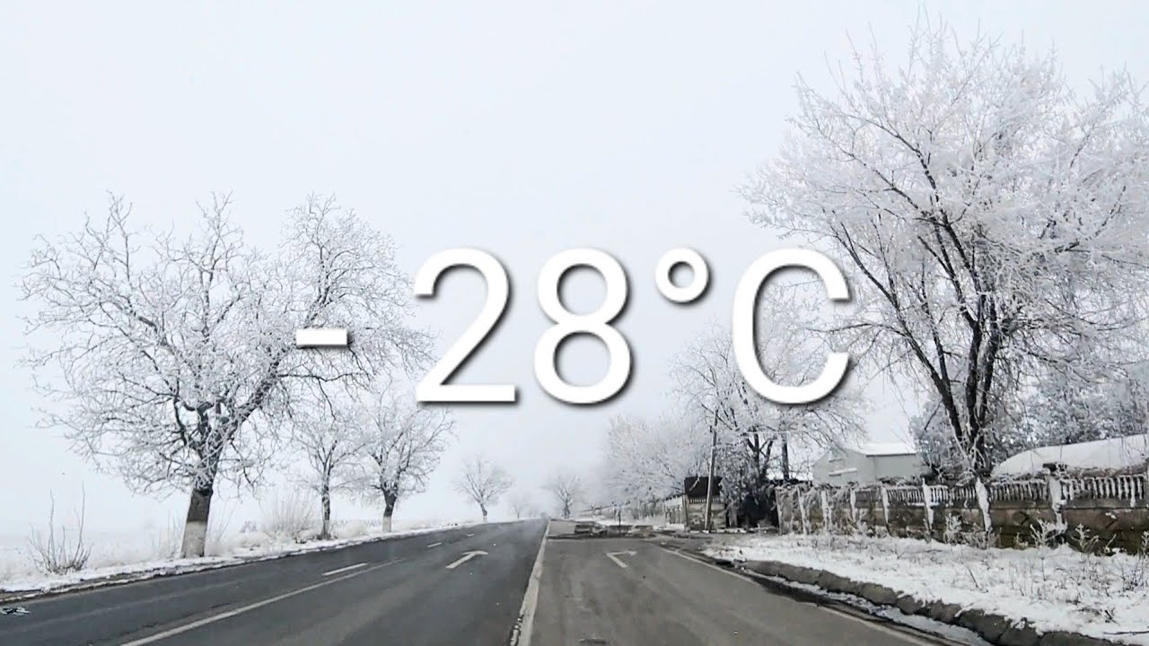 Winter in Romania - Driving in the Beautiful Villages on a Cold Snowy Day...