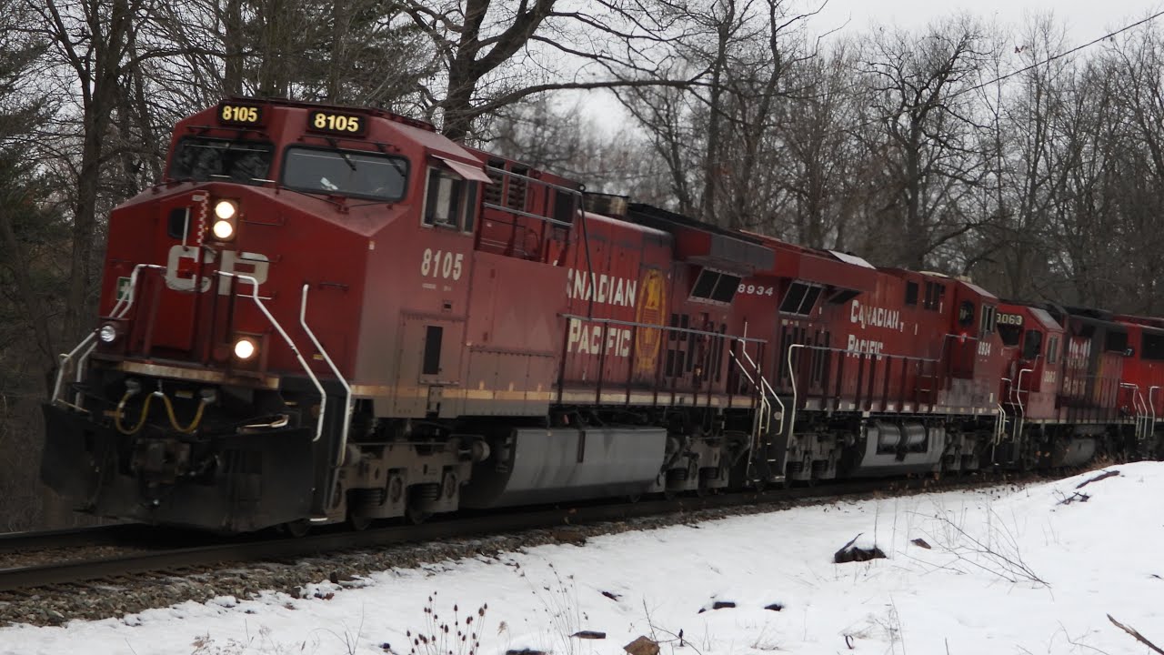 SD60! - CPKC 134 (EB) - CP 8105 with CP 6307 (F/R/F/R/R) - MP 59 - Galt Subdivision 