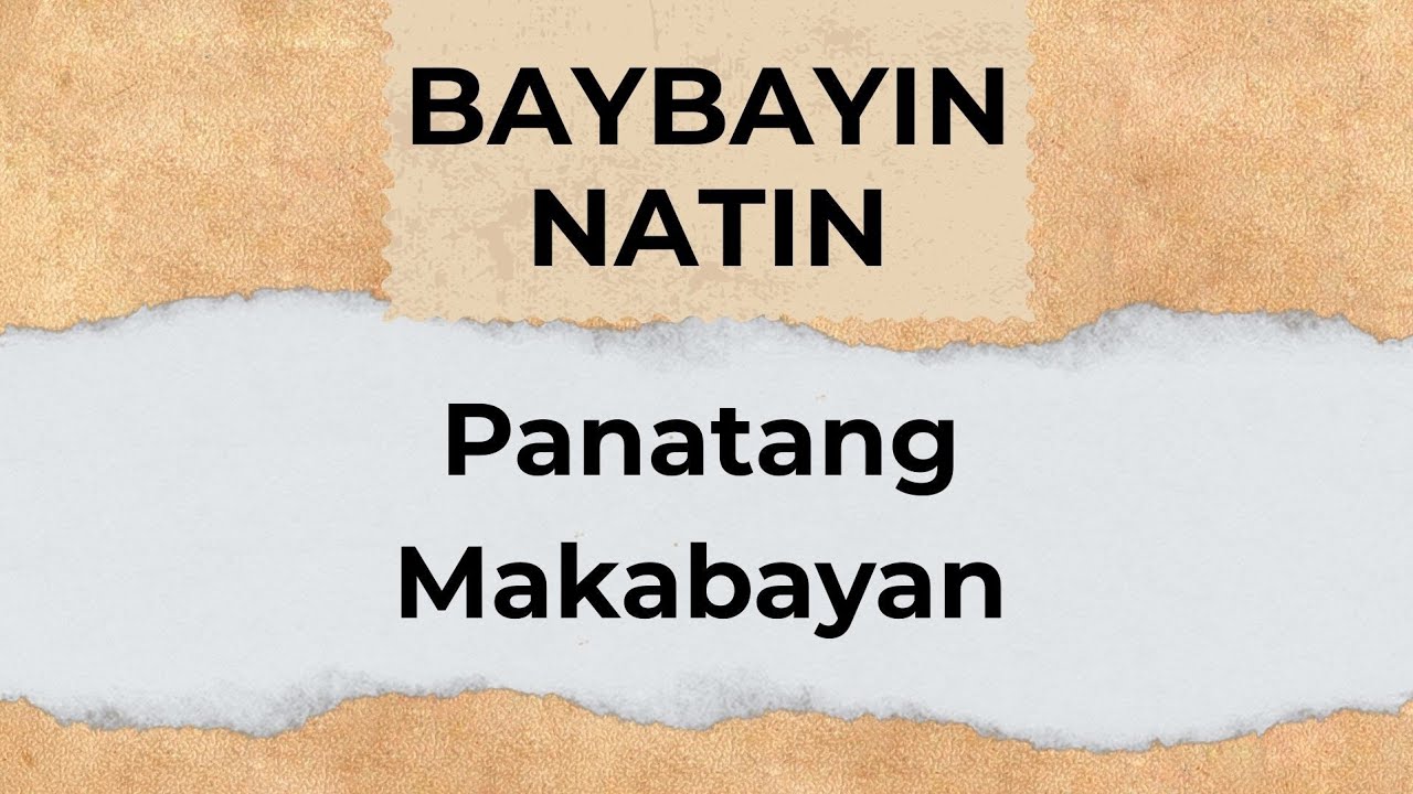 Read Baybayin | Panatang Makabayan | Let's Learn Baybayin