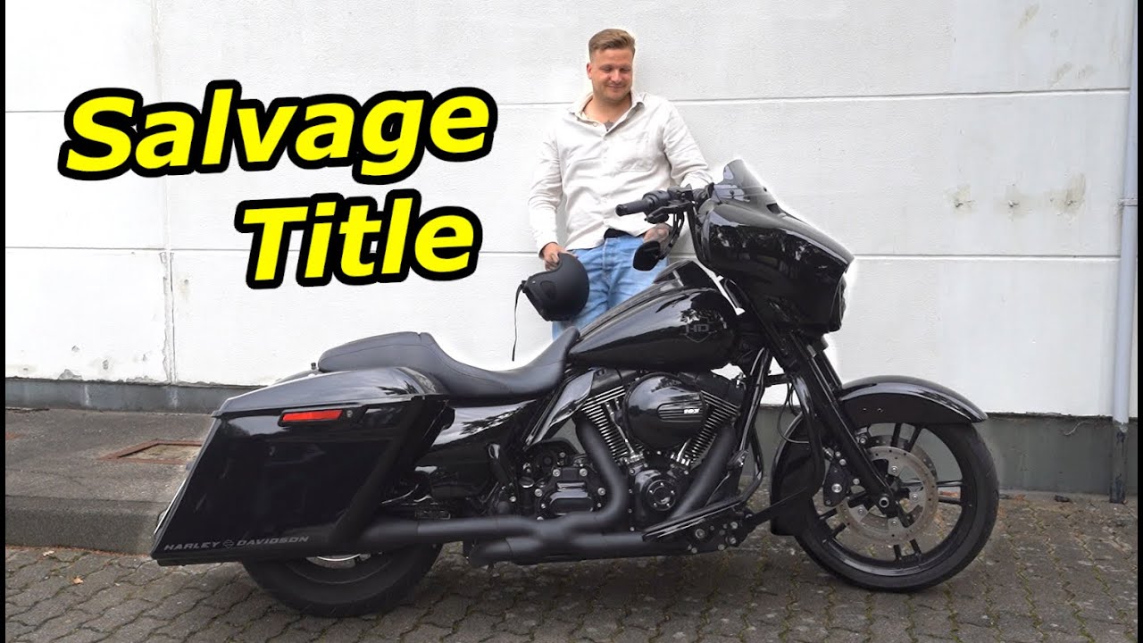 Ich habe eine Harley aus den USA gekauft (ehemaliges Unfallmotorrad)
