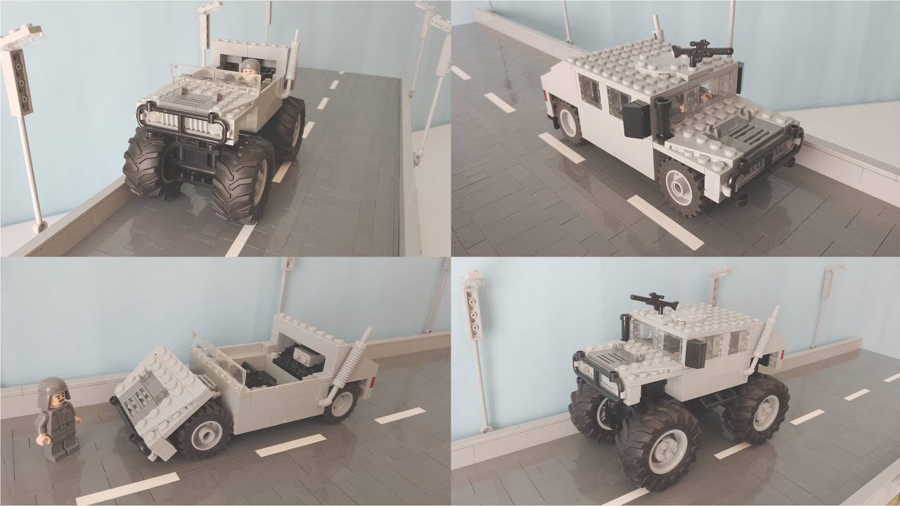Lego Humvee variations MOC