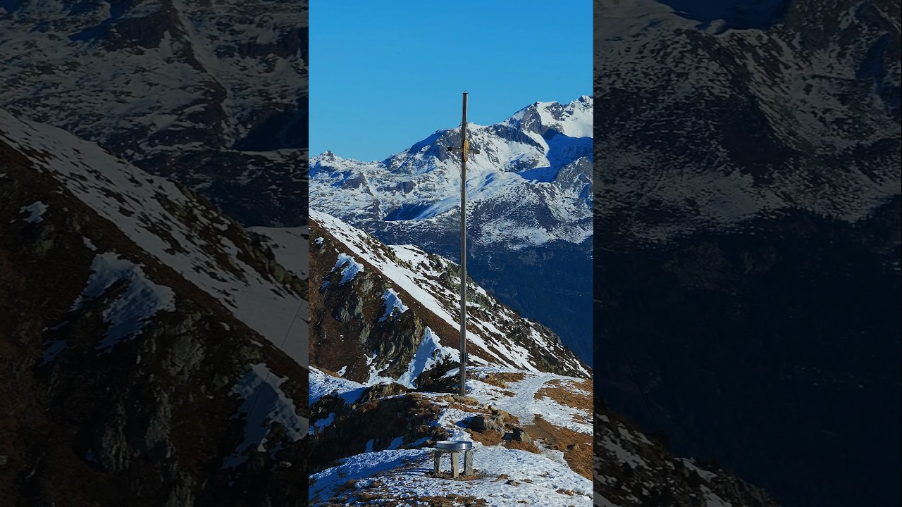 Sambock - Gipfelkreuz im Pustertal oberhalb Bruneck in S&uuml;dtirol / Monte Sommo Crocidivetta Altoadige