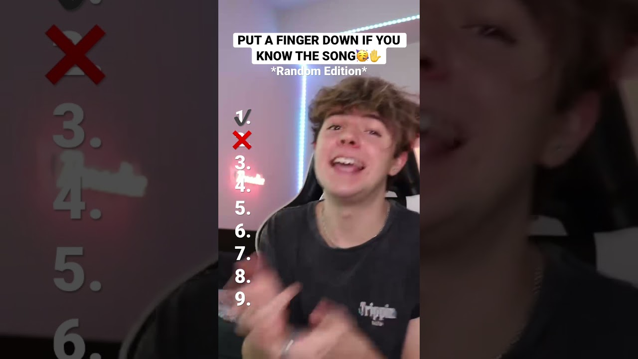 PUT A FINGER DOWN IF YOU KNOW THE SONG🤩✋ - Random Edition🤔 #shorts #viral #songtest