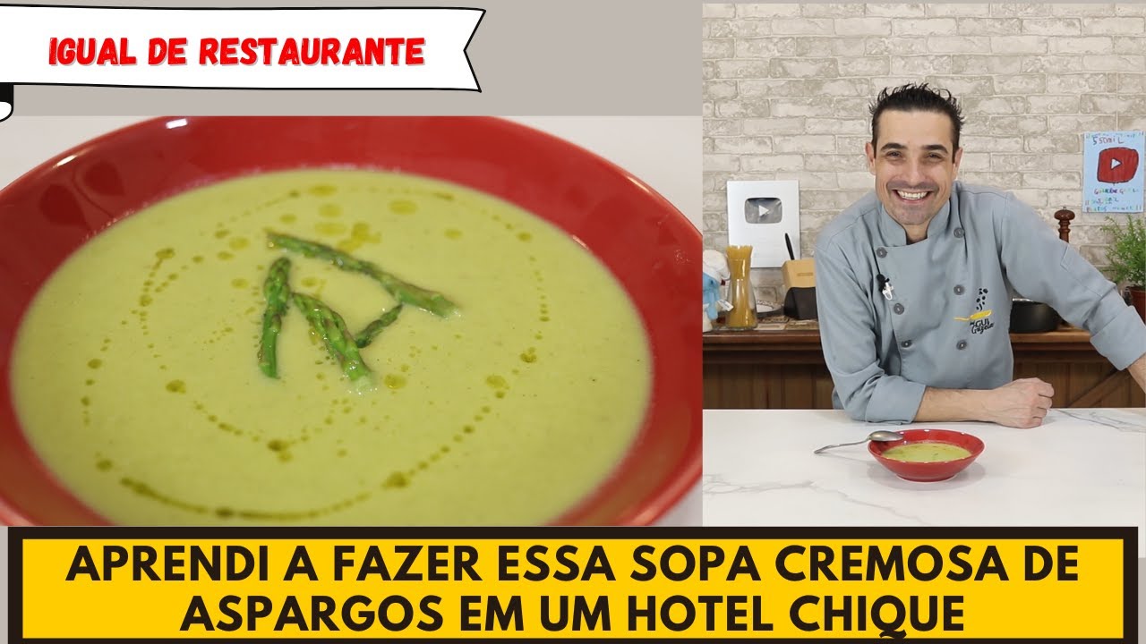 Quer fazer o CREME DE ASPARGOS perfeito? Não perca essa receita!