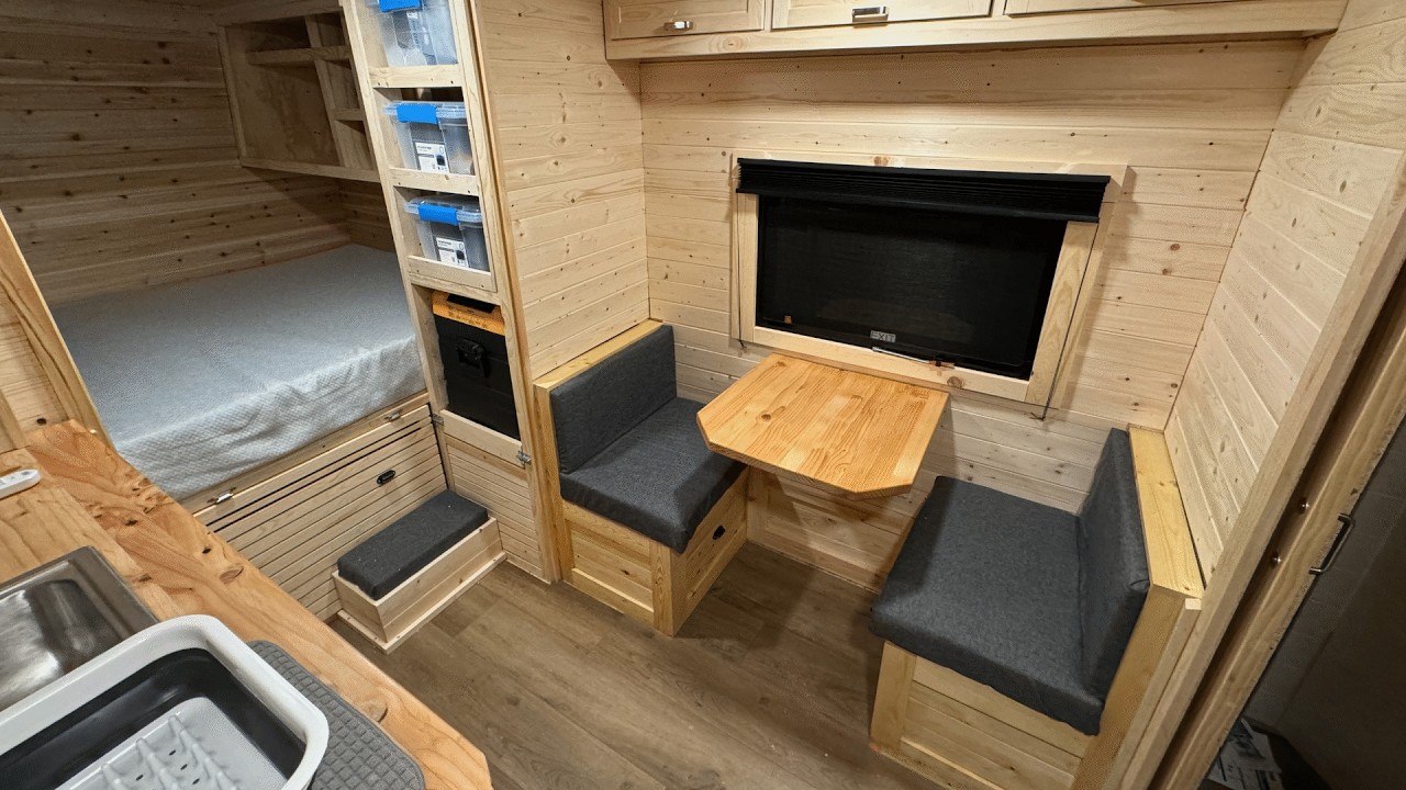 Cargo Camper | Переделка грузового прицепа-кемпера 7x14 #cargocamper