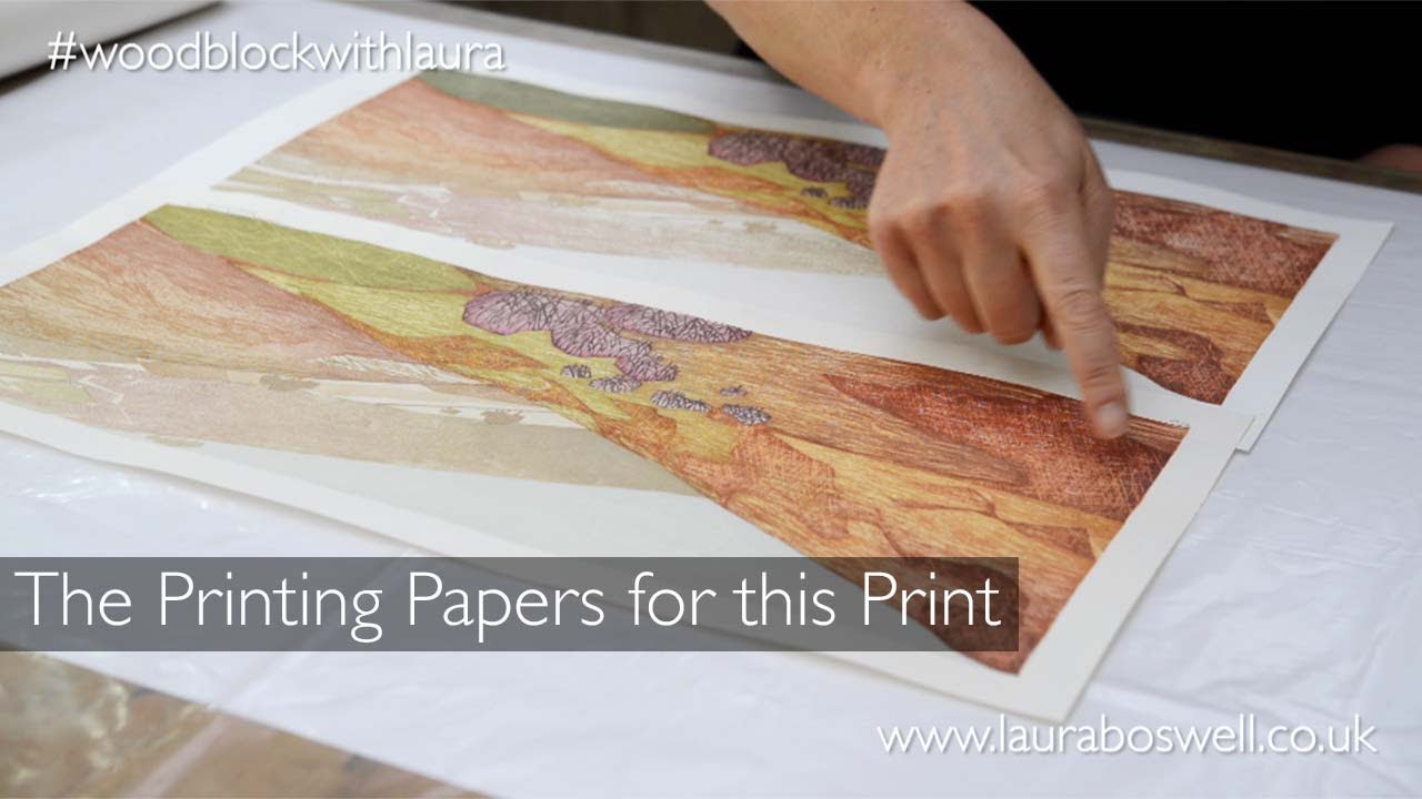 Japanese Woodblock With Laura Episode 15 - Japanese washi papers for Woodblock Printing