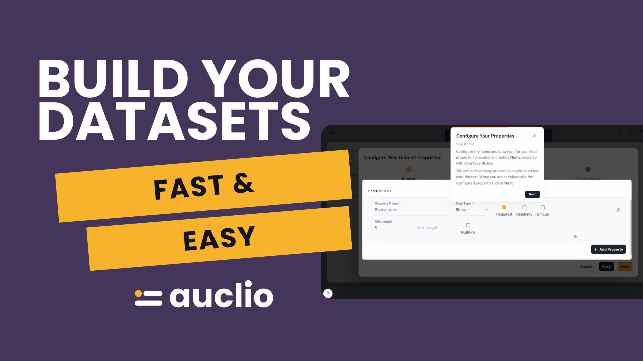 How to Create Datasets for Your No-Code Apps in Auclio No-Code platform