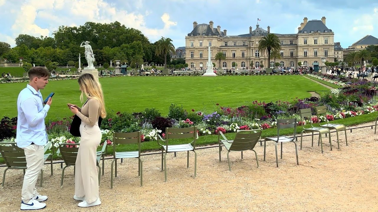 Luxembourg Gardens - Paris, France | 4K 60fps HDR Walking Tour