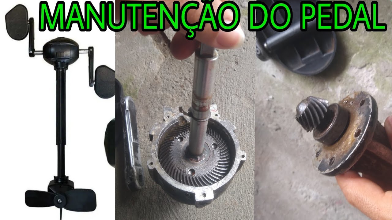 COMO FAZER MANUTENÇÃO DO PEDAL PARA CAIAQUE - trocando rolamento e fazendo Limpeza