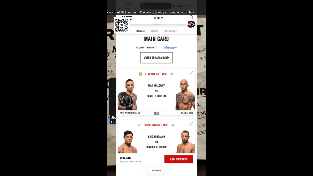 Scrap Sheet:  #UFC 326 #Holloway vs #Oliveira 2 EP.1 📱