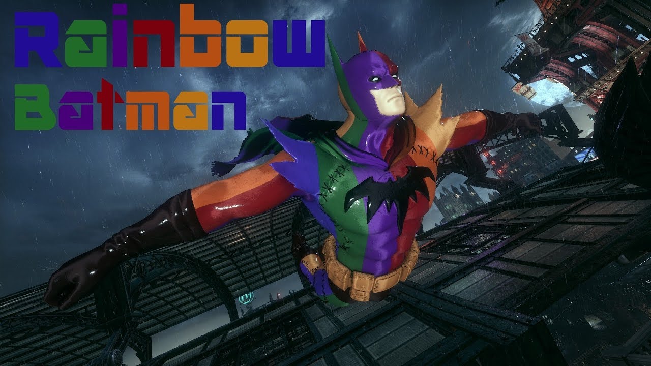 Batman Arkham Knight: Rainbow Batman Mod