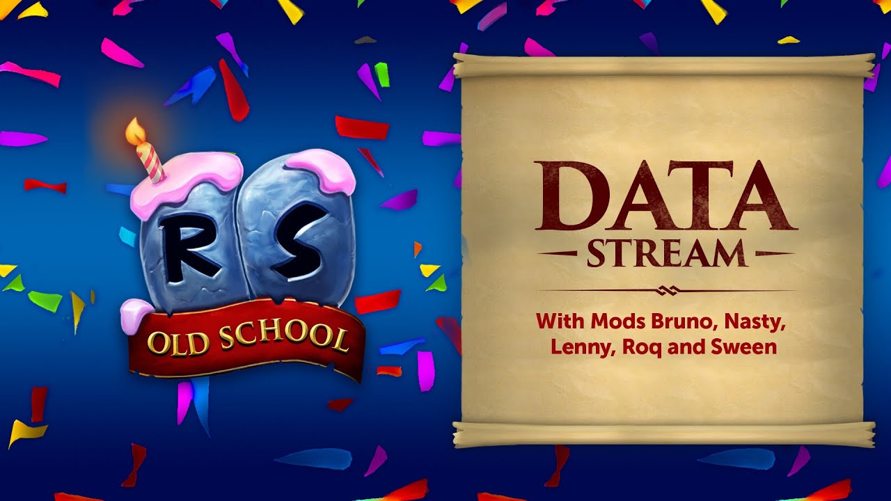 OSRS Data Stream 2020 - Old School RuneScape's 7th Birthday!