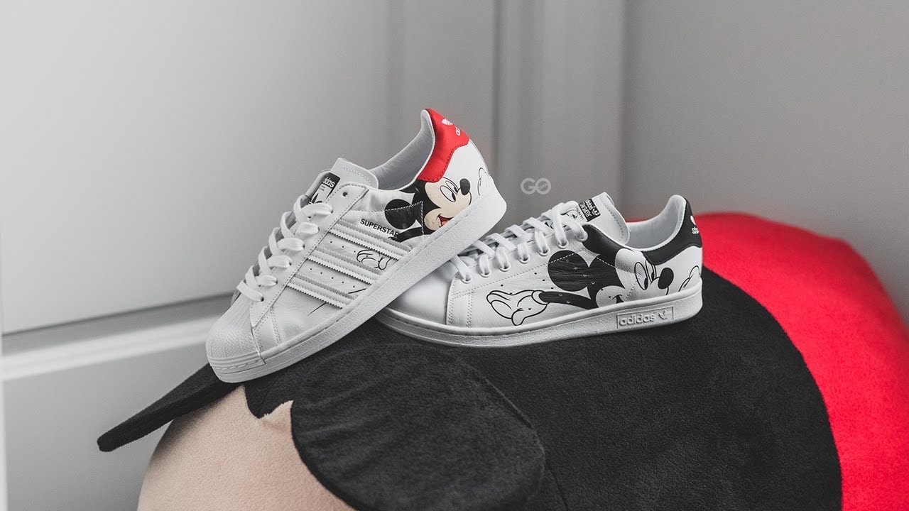 Микки Маус x Adidas Superstar и Стэн Смит: обзор и примерка