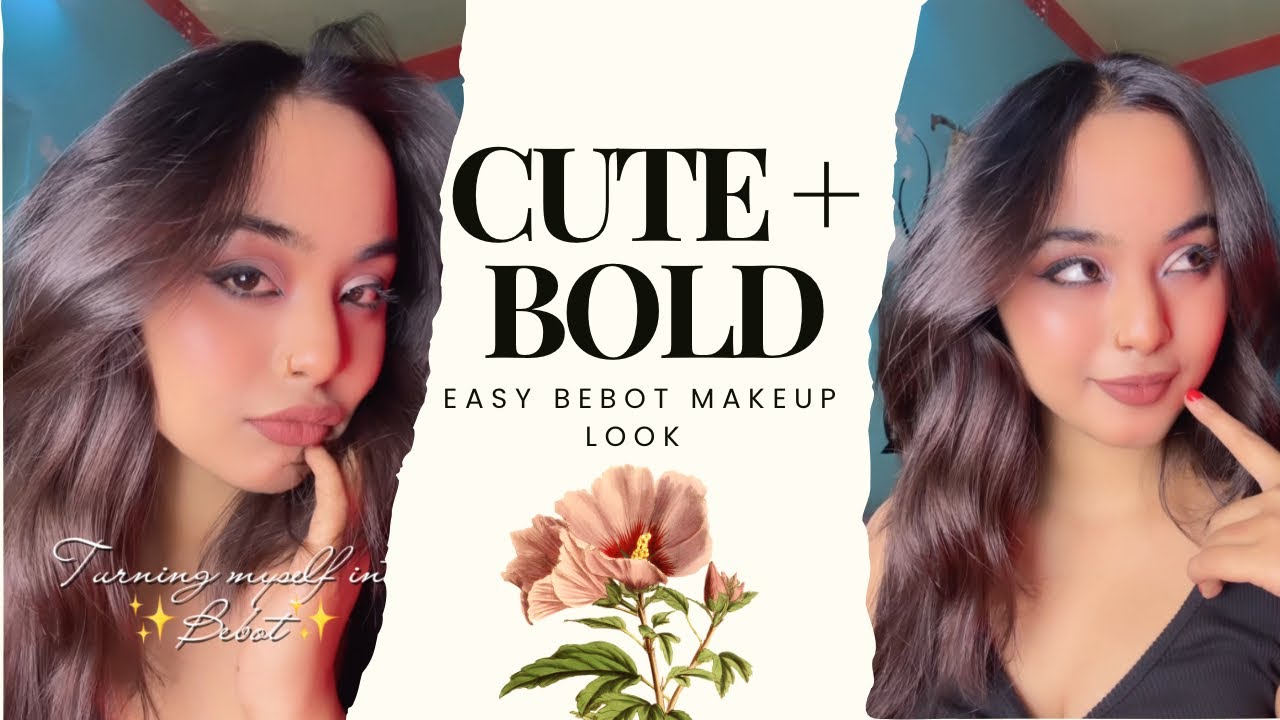 💅Simple but bold 💋 | Trending Bebot makeup look ✨| Full face makeup tutorial ❤️