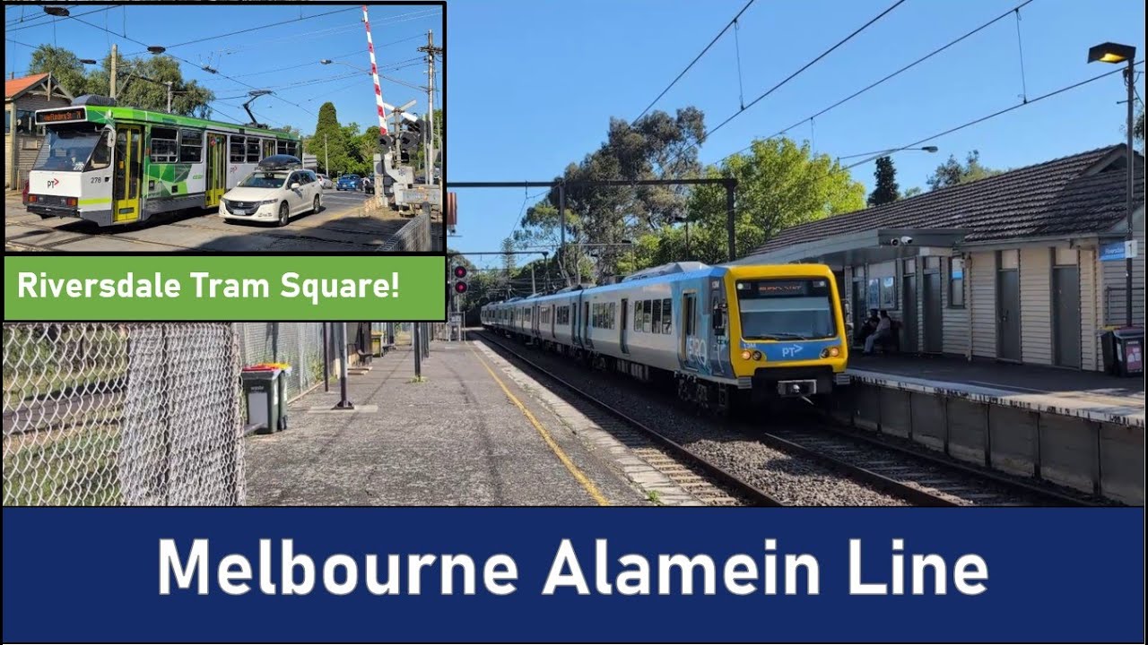 Melbourne Alamein Line & Riversdale Tram Square