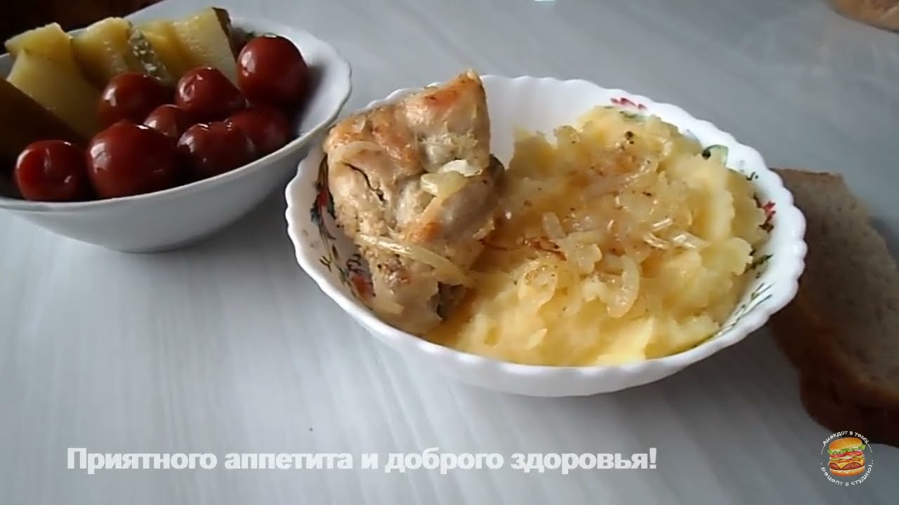 Суп и второе блюдо из курицы